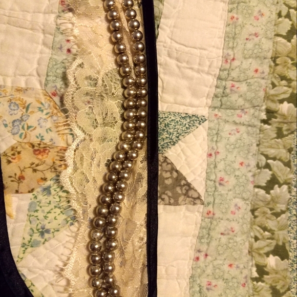 Vintage Napier silver tone beaded ball necklace - Picture 2 of 3